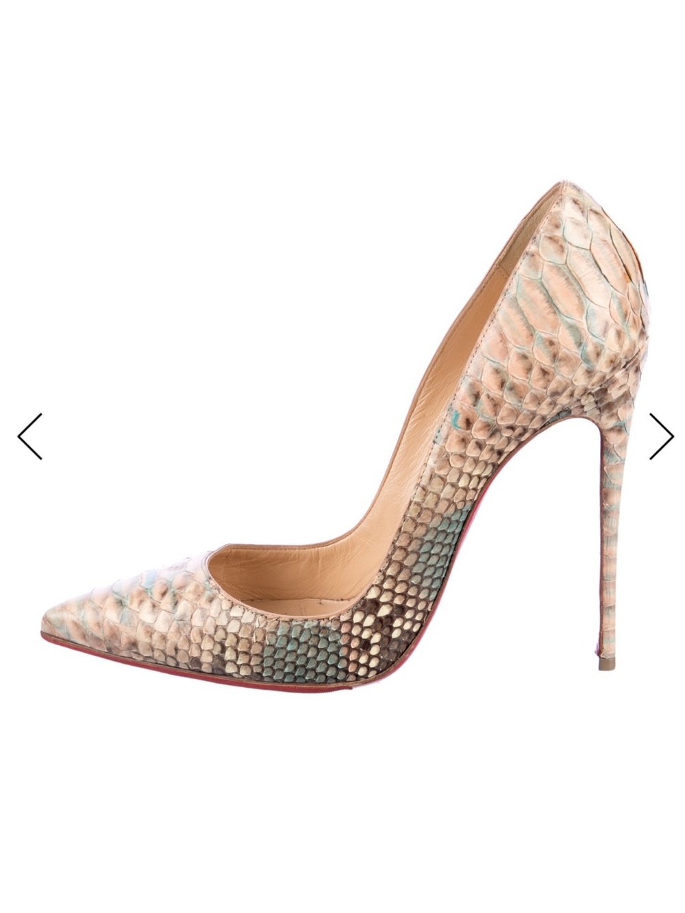 Christian Louboutin Python Pumps